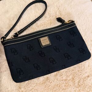 Dooney & Bourke Navy Monogram Wristlet